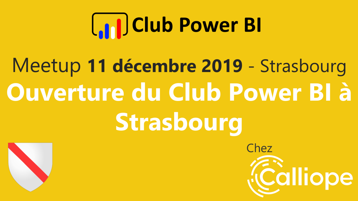 Meetup du Club Power BI de Strasbourg, décembre 2019